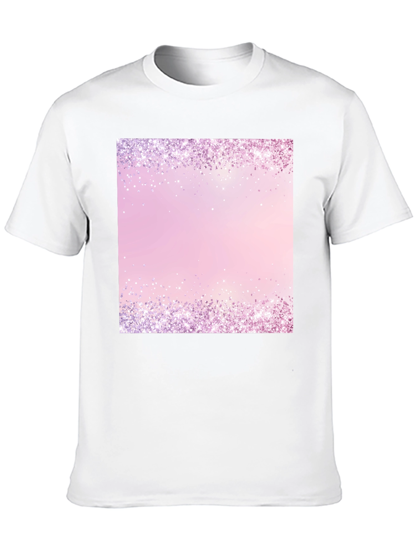 Sparkling Border Graphic Print T-Shirt
