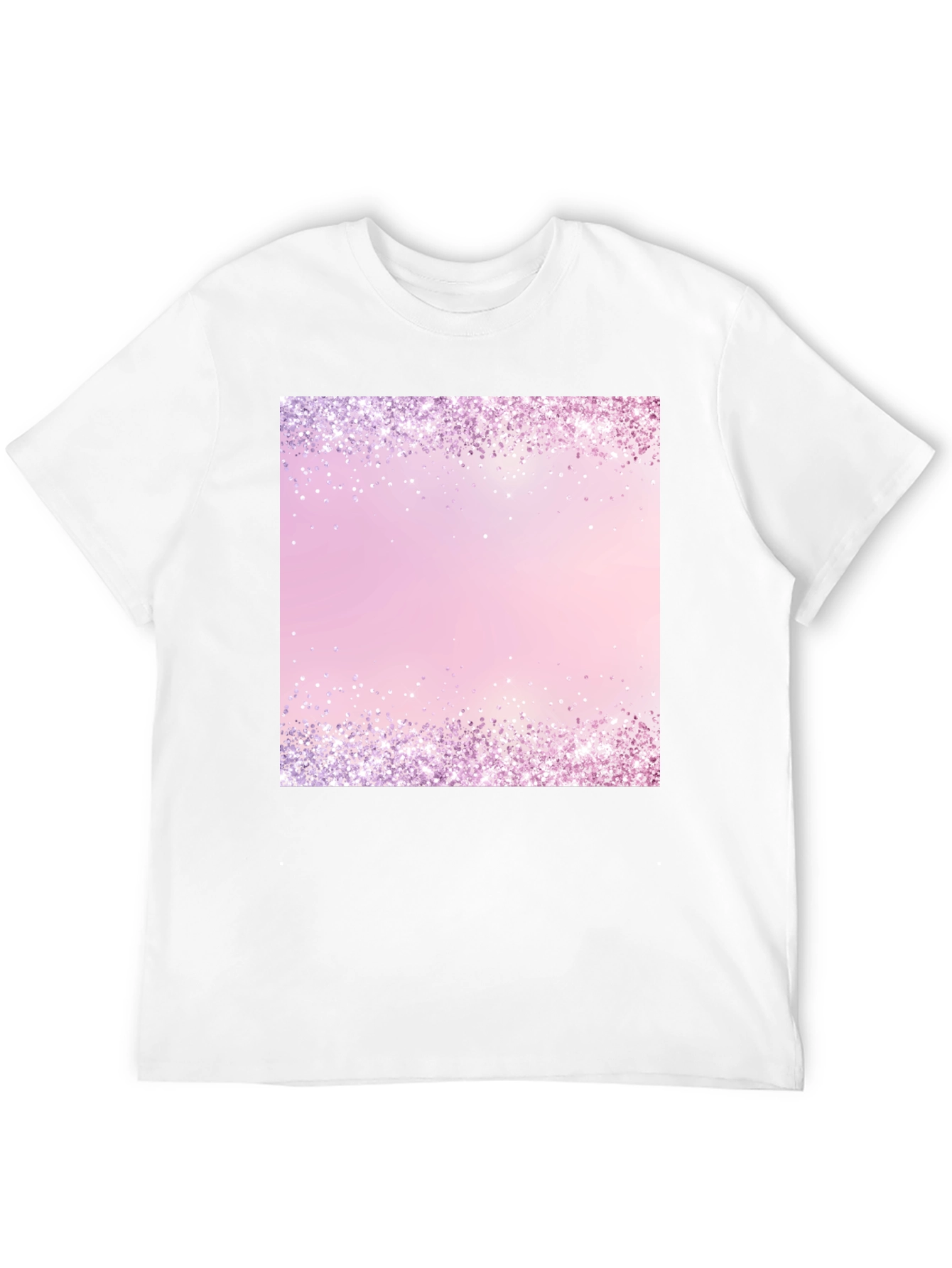 Sparkling Border Graphic Print T-Shirt