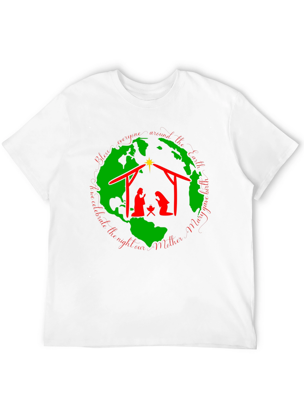 Nativity Scene Black T-Shirt