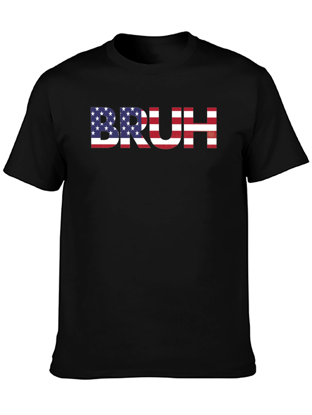 American Flag Bruh Graphic T-Shirt