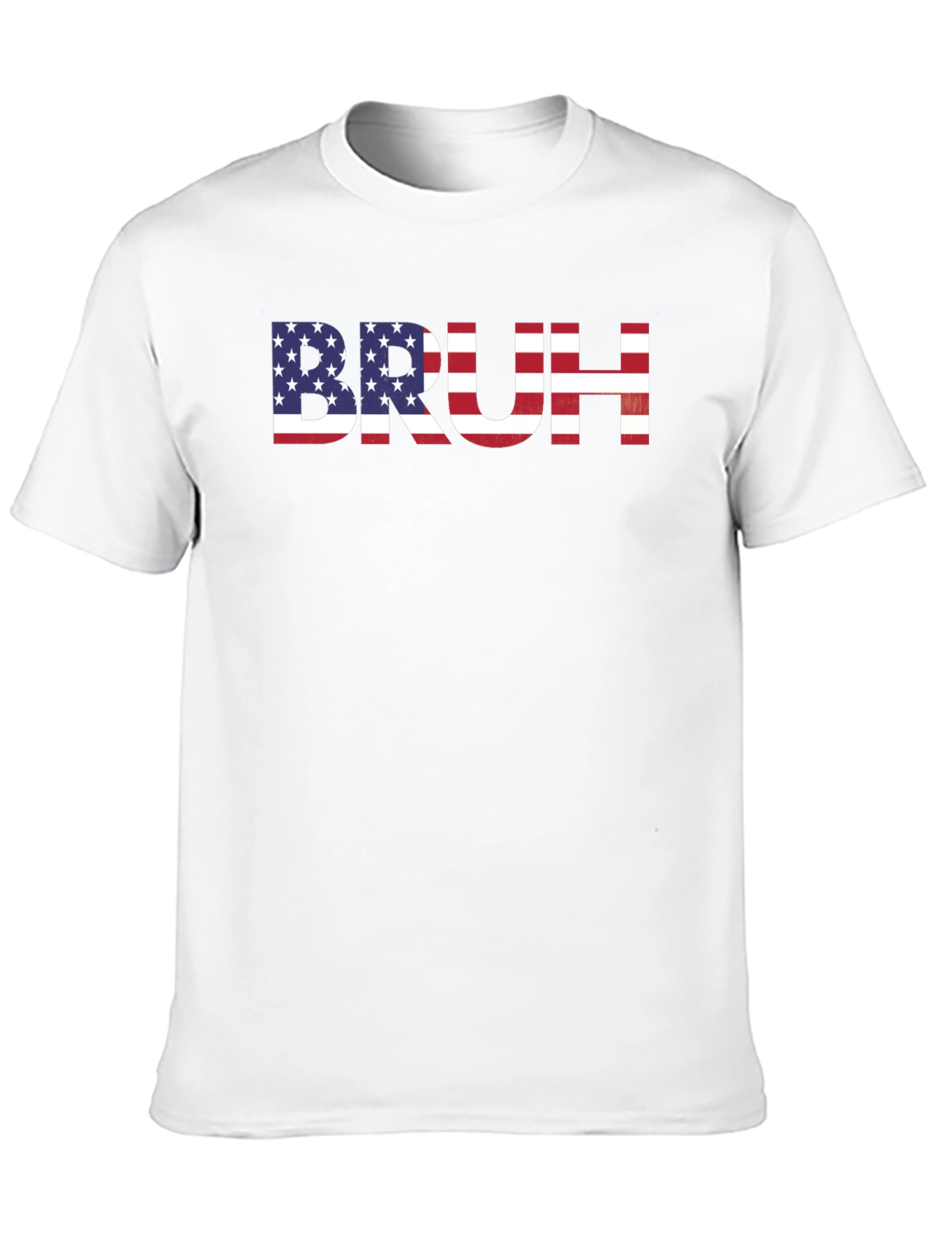 American Flag Bruh Graphic T-Shirt