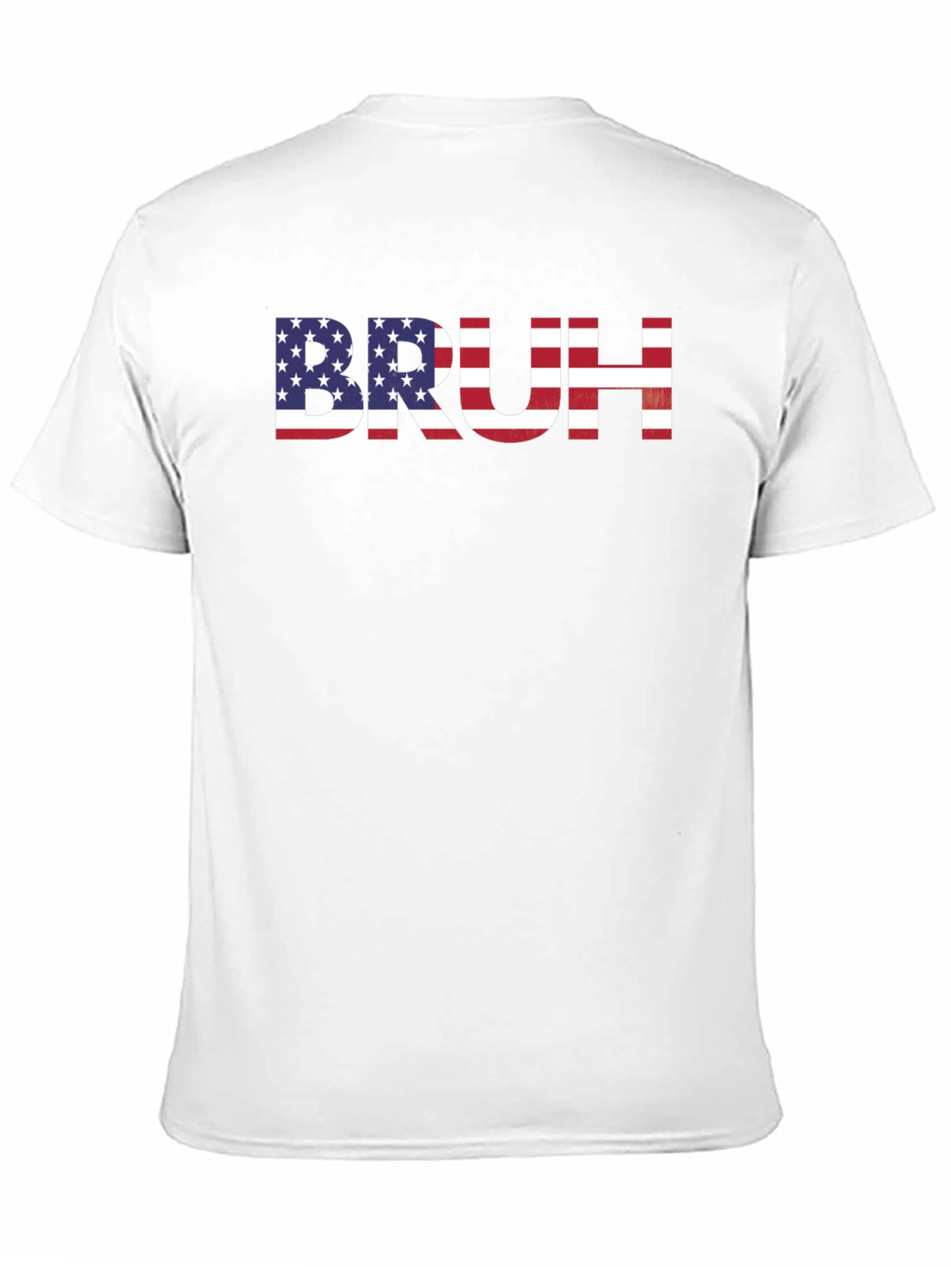 American Flag Bruh Graphic T-Shirt