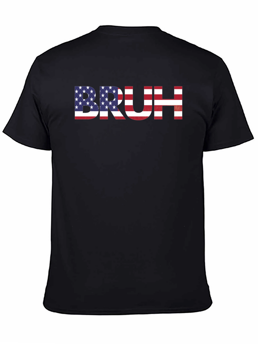 American Flag Bruh Graphic T-Shirt