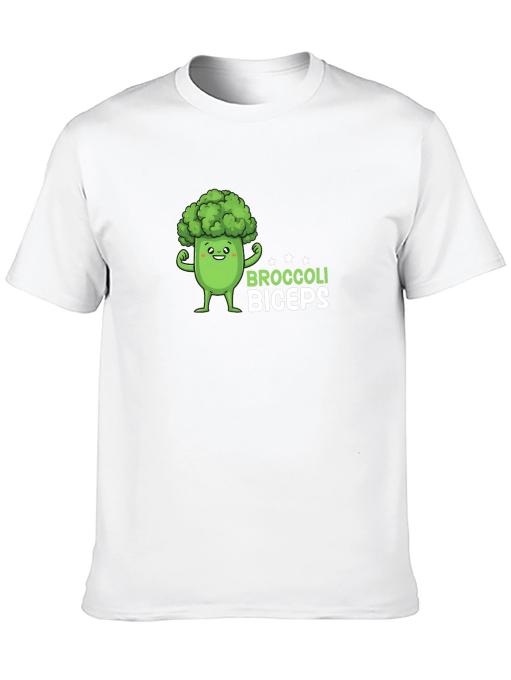 Broccoli Biceps Black T-Shirt - Funny Gym Tee