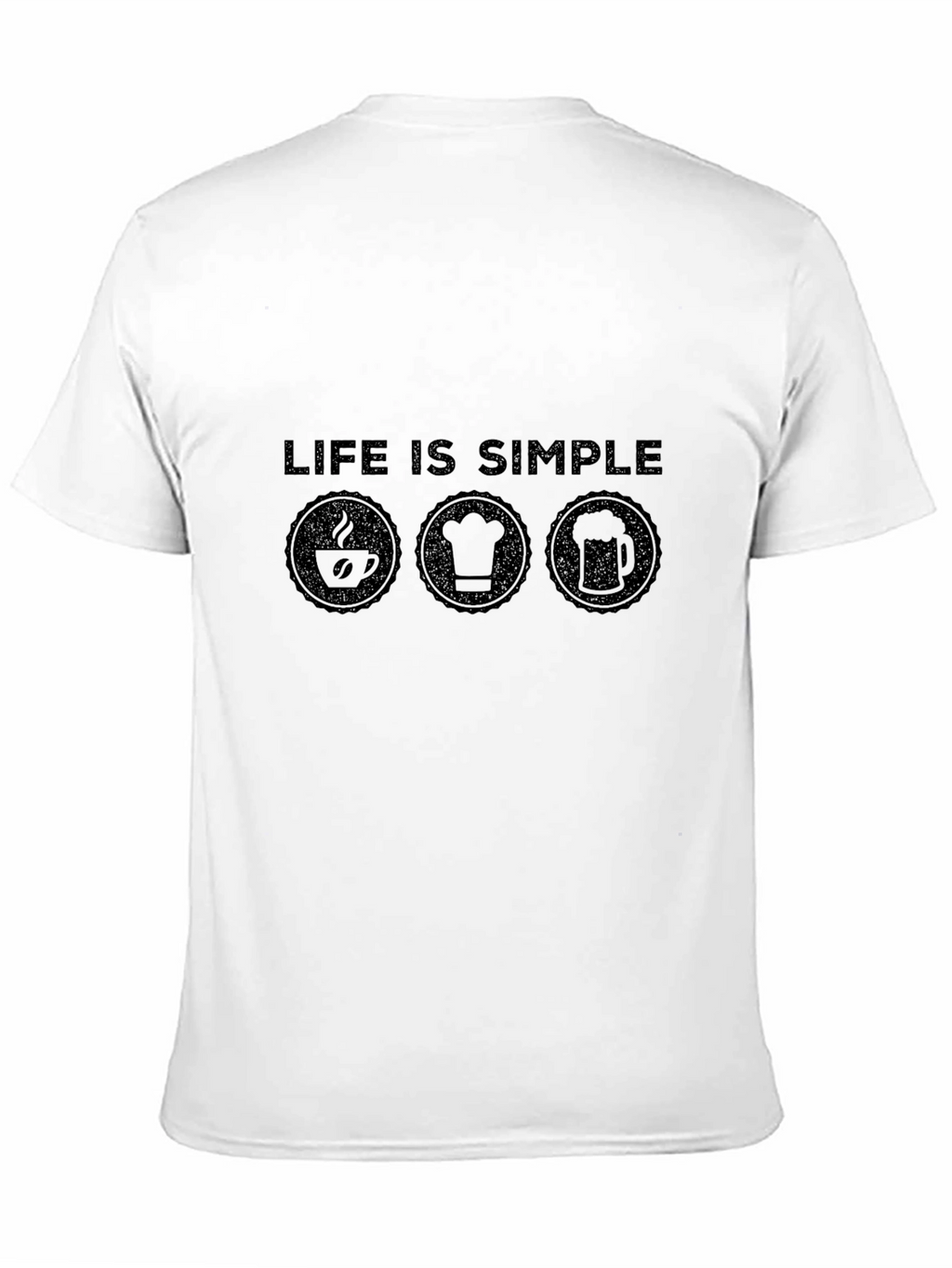 Life is Simple T-Shirt - Coffee Chef Beer