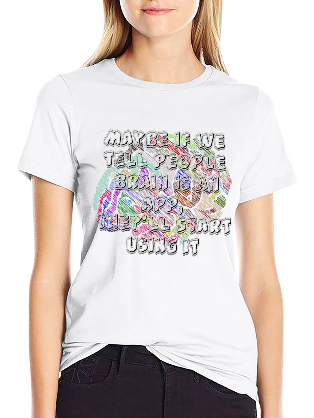 Brain App T-Shirt - Funny Graphic Tee