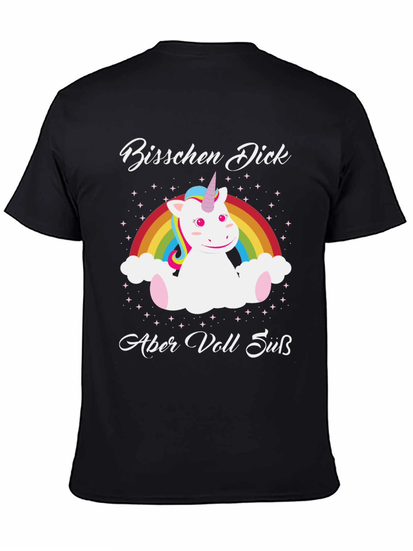 Funny Unicorn T-Shirt - Bischen Dick Aber Voll Sub