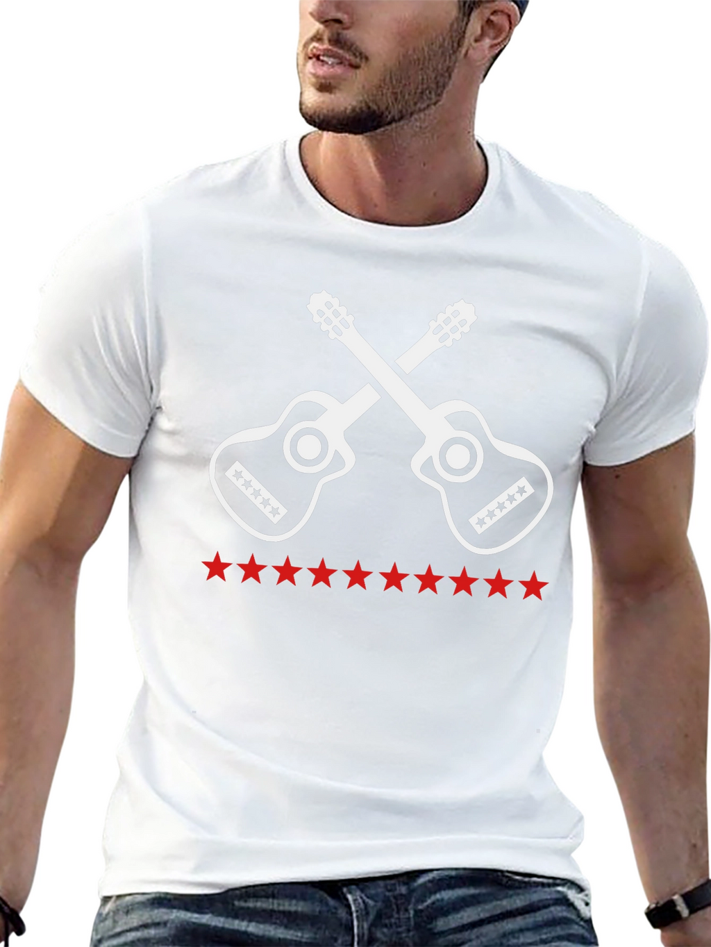 Guitar Star Graphic Tee - Black