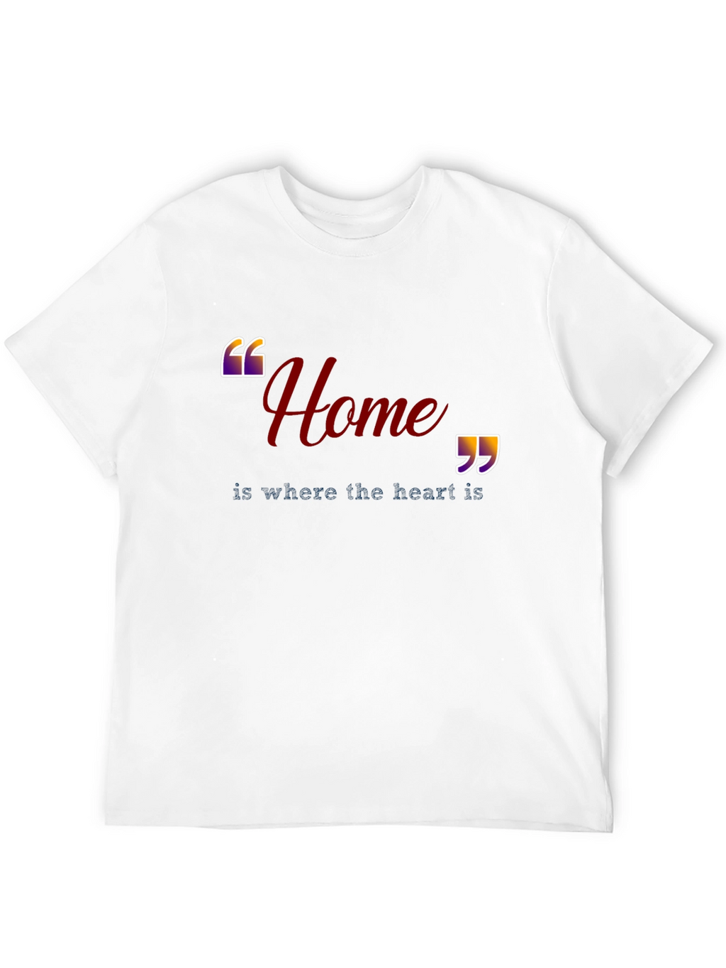 Home is Where the Heart Is Black T-Shirt