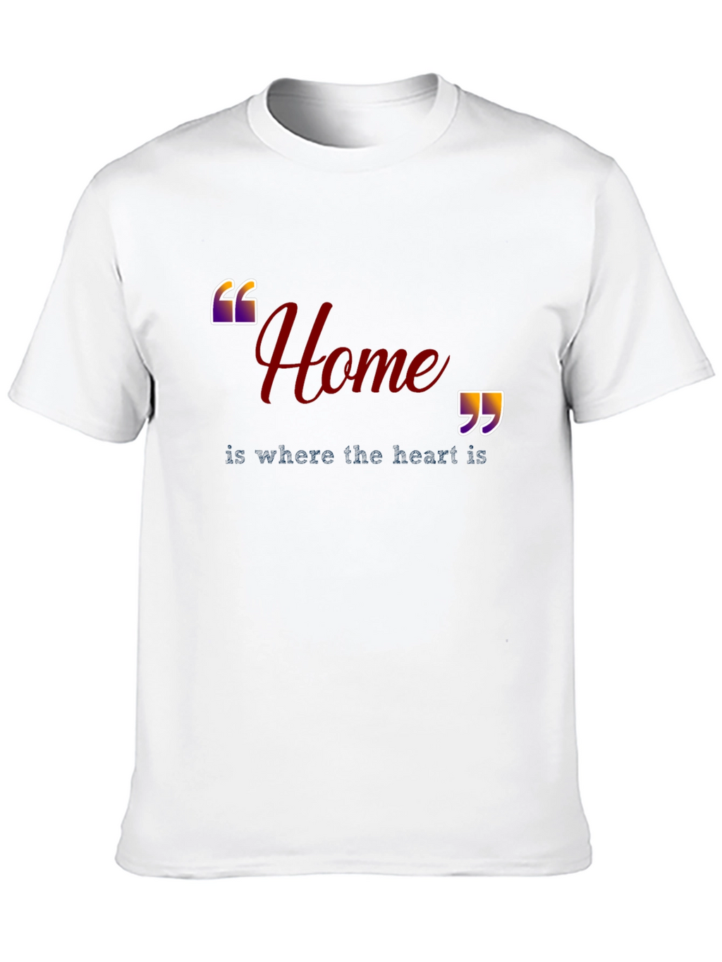 Home is Where the Heart Is Black T-Shirt