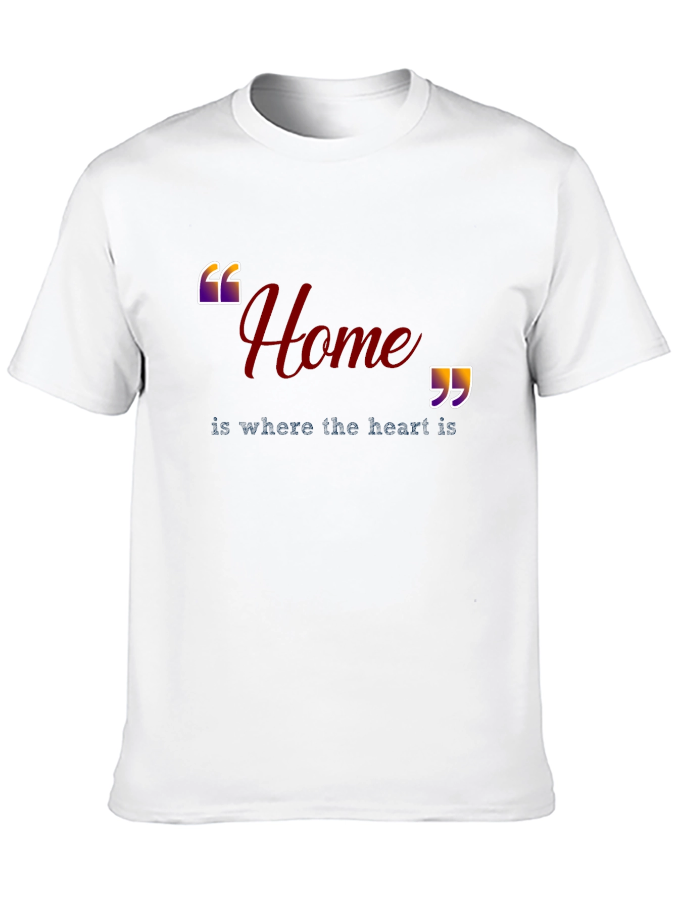 Home is Where the Heart Is Black T-Shirt