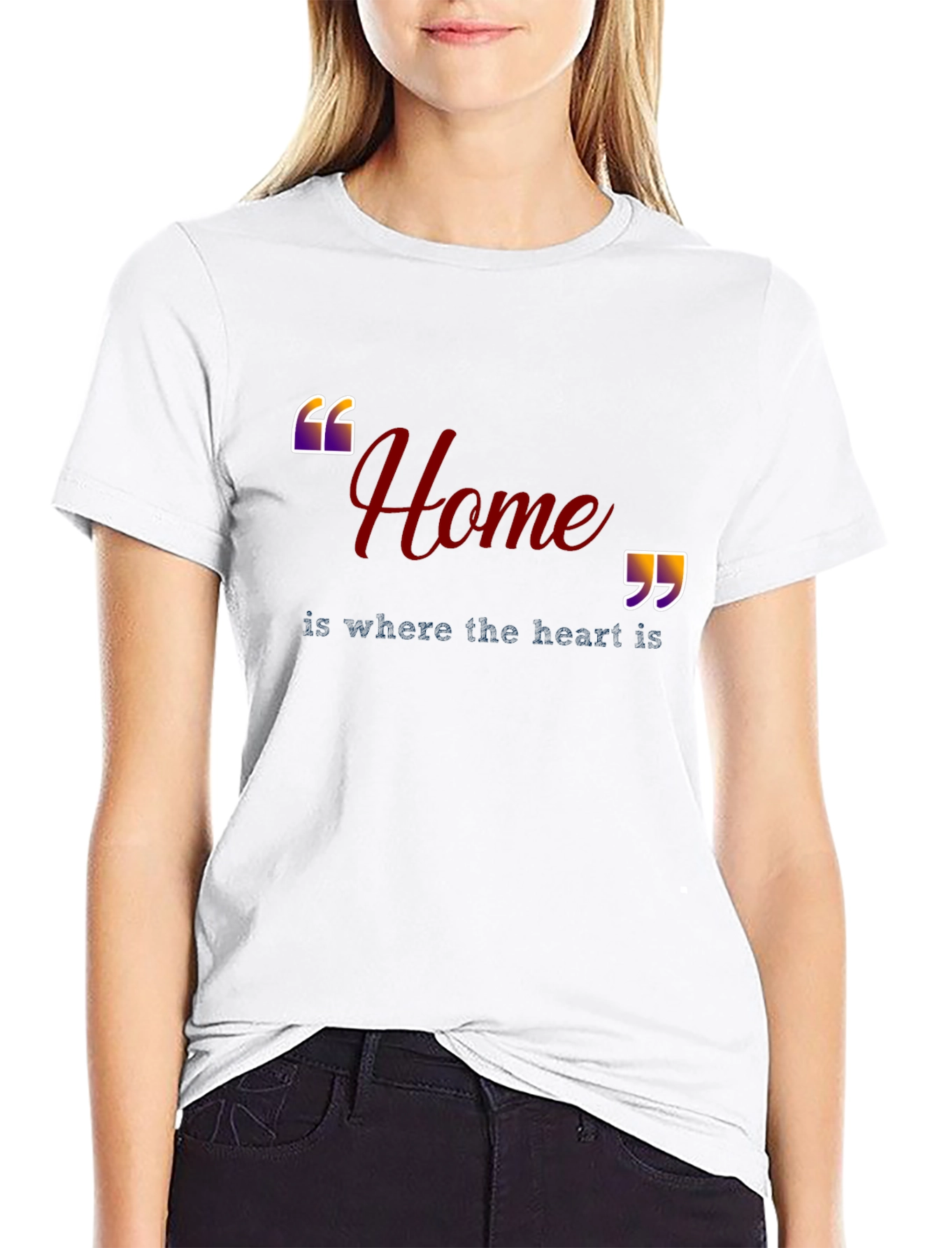 Home is Where the Heart Is Black T-Shirt