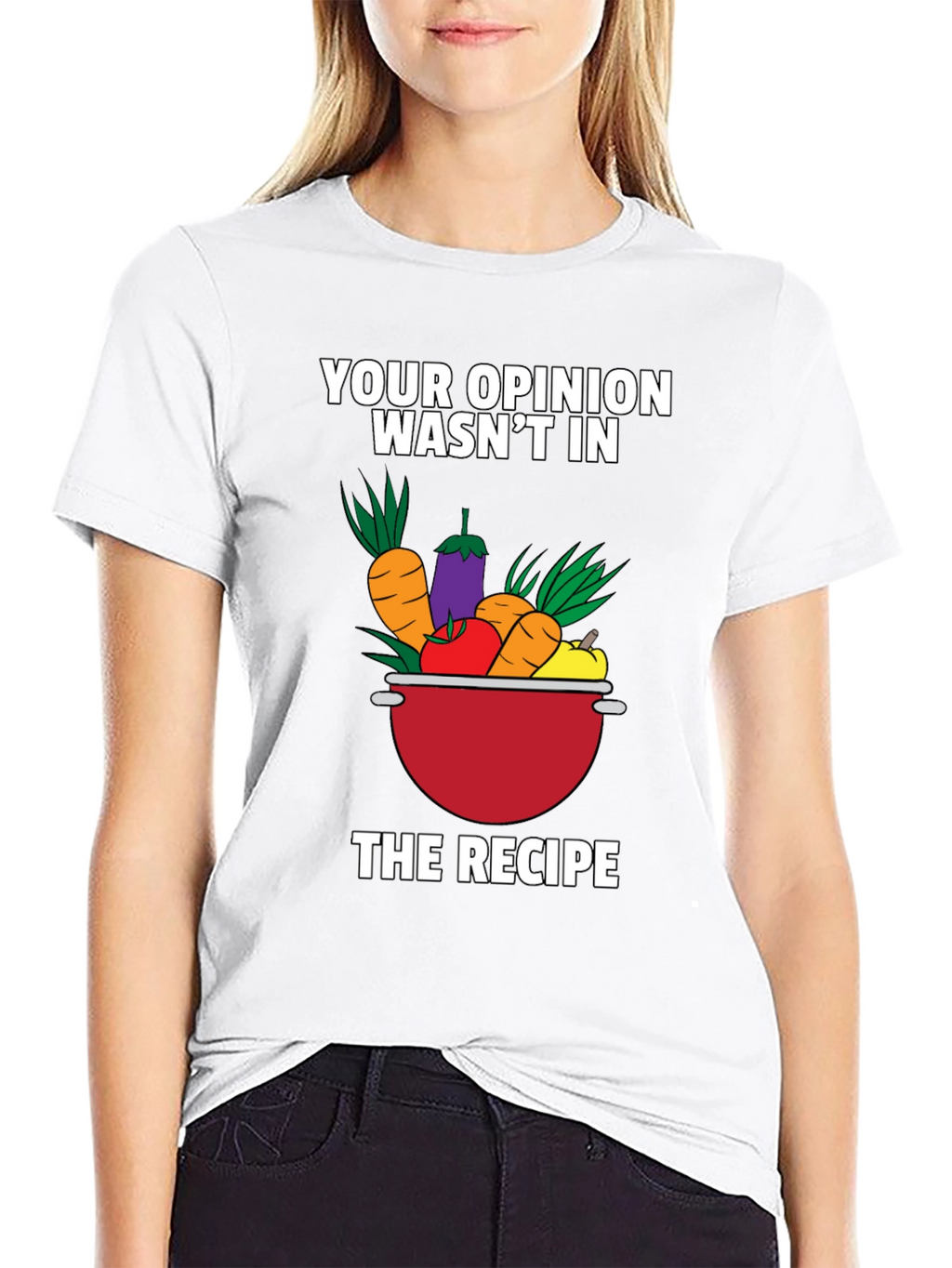 Funny Vegetable Recipe Graphic T-Shirt