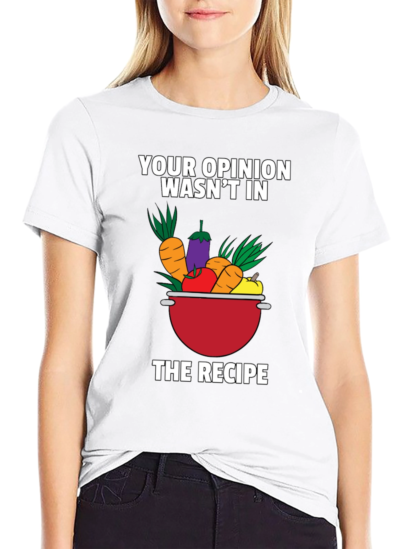 Funny Vegetable Recipe Graphic T-Shirt