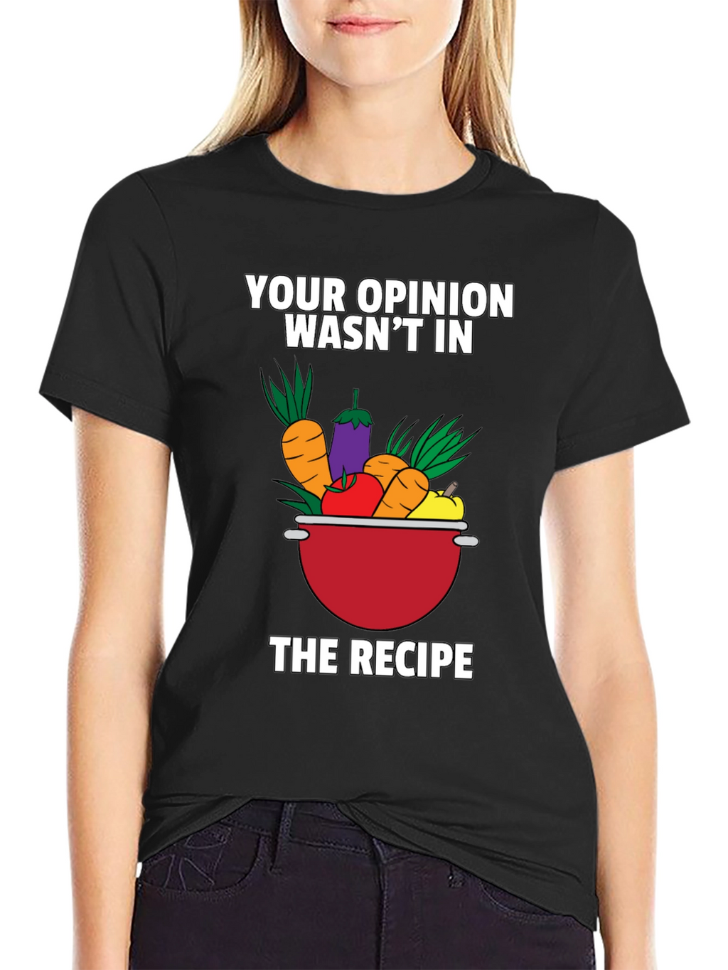 Funny Vegetable Recipe Graphic T-Shirt