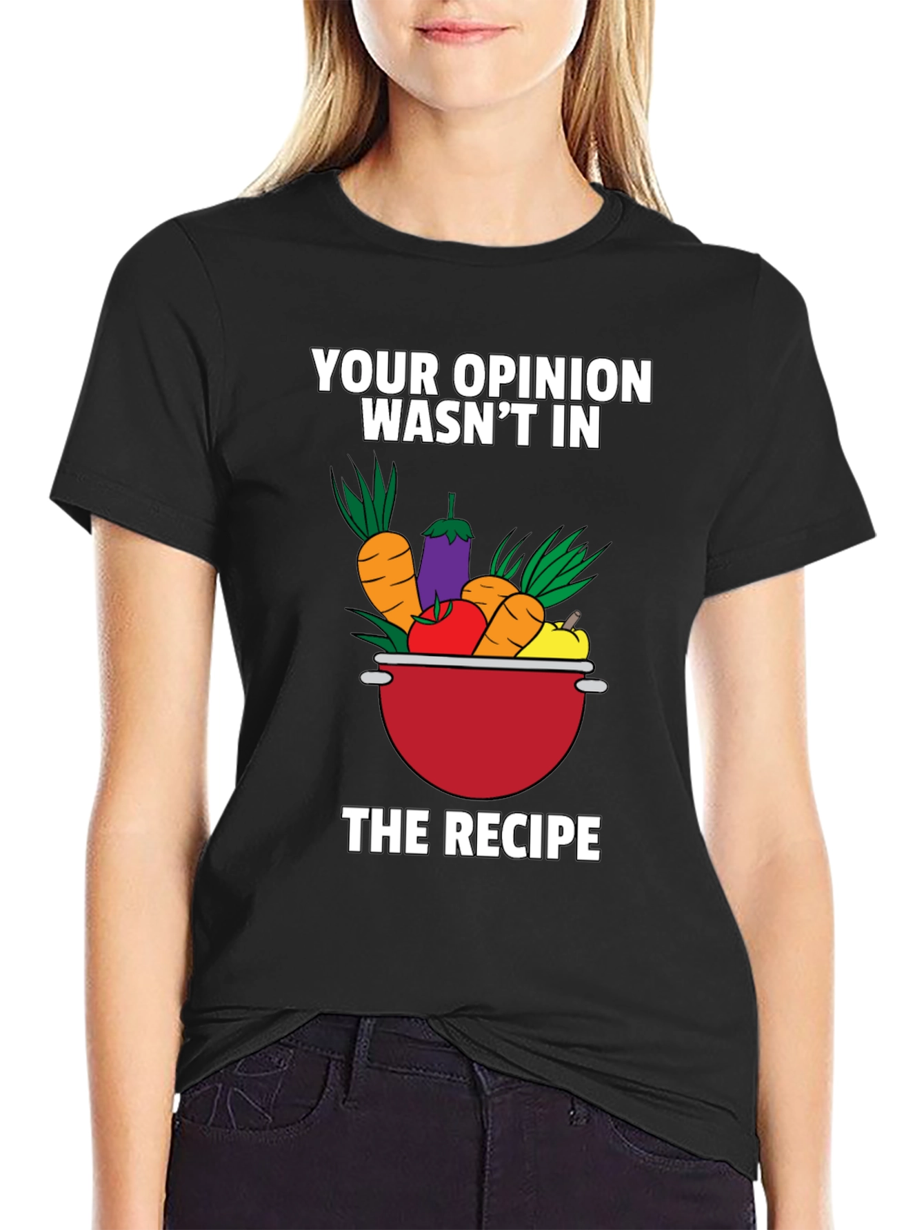 Funny Vegetable Recipe Graphic T-Shirt