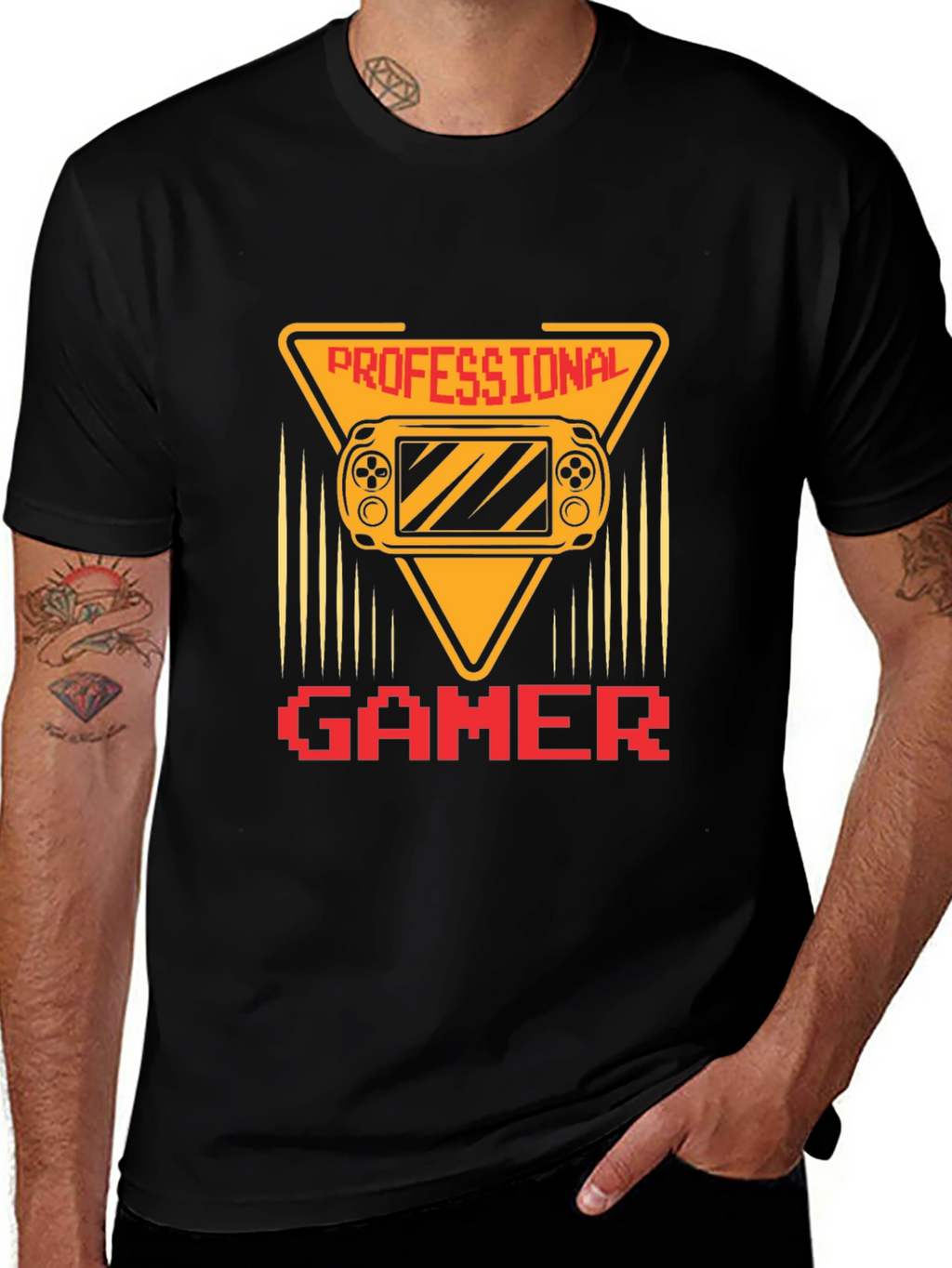 Professional Gamer T-Shirt - Black Gaming Tee