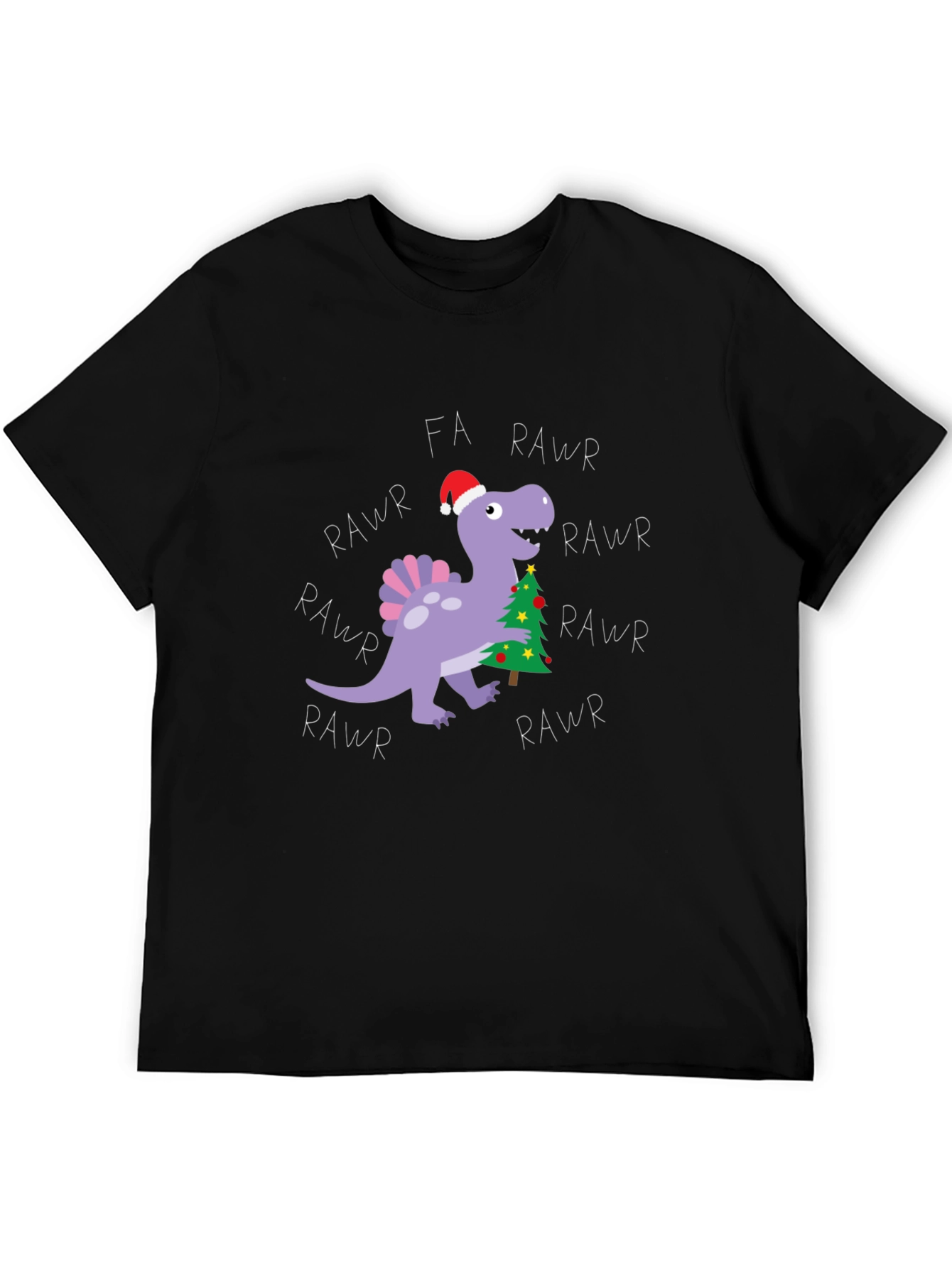 Fa Rawr Rawr Dinosaur Christmas T-Shirt