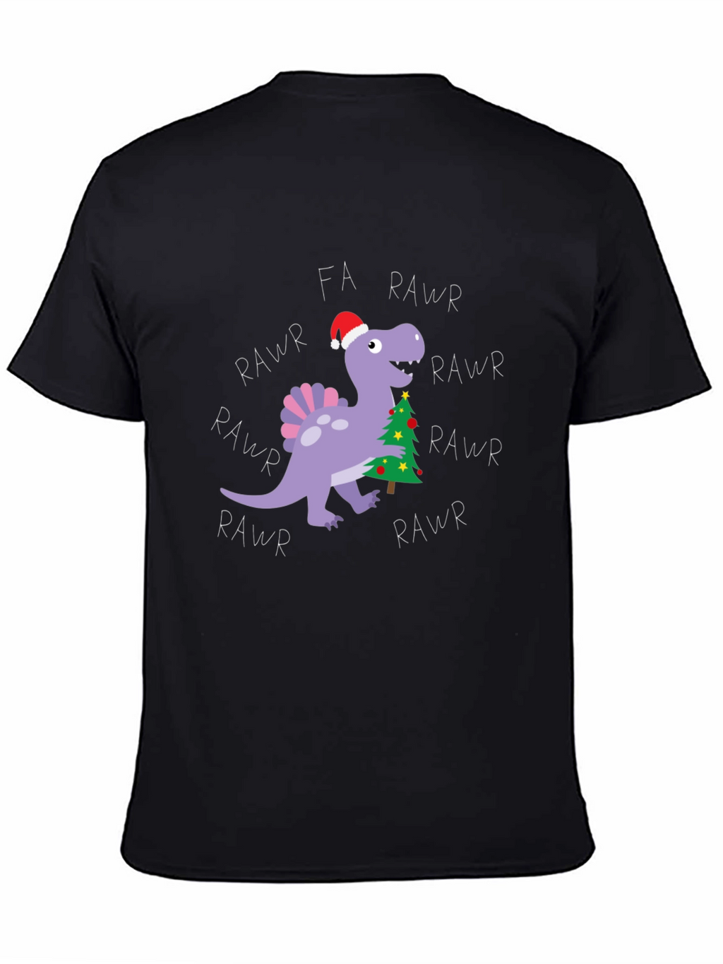 Fa Rawr Rawr Dinosaur Christmas T-Shirt