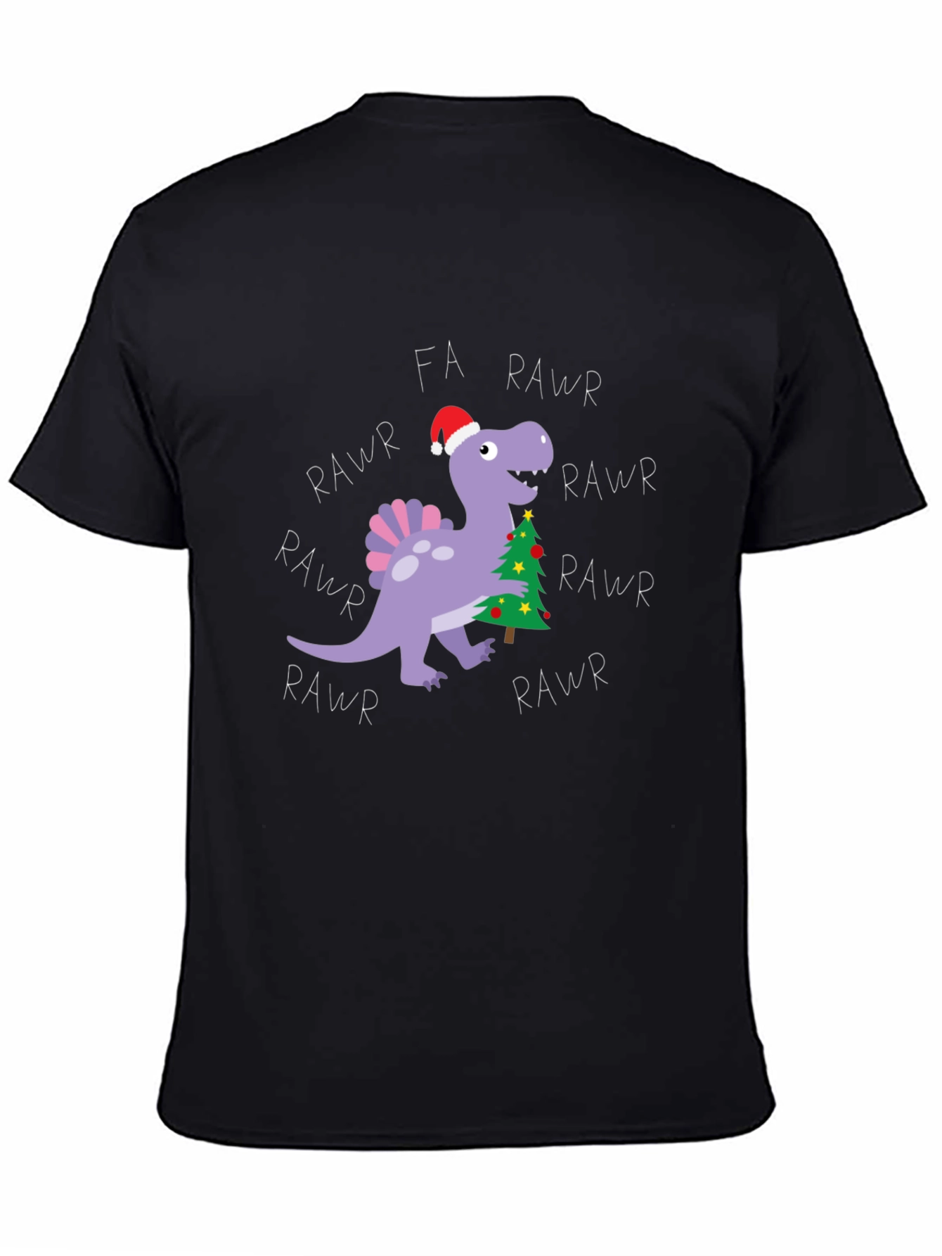 Fa Rawr Rawr Dinosaur Christmas T-Shirt