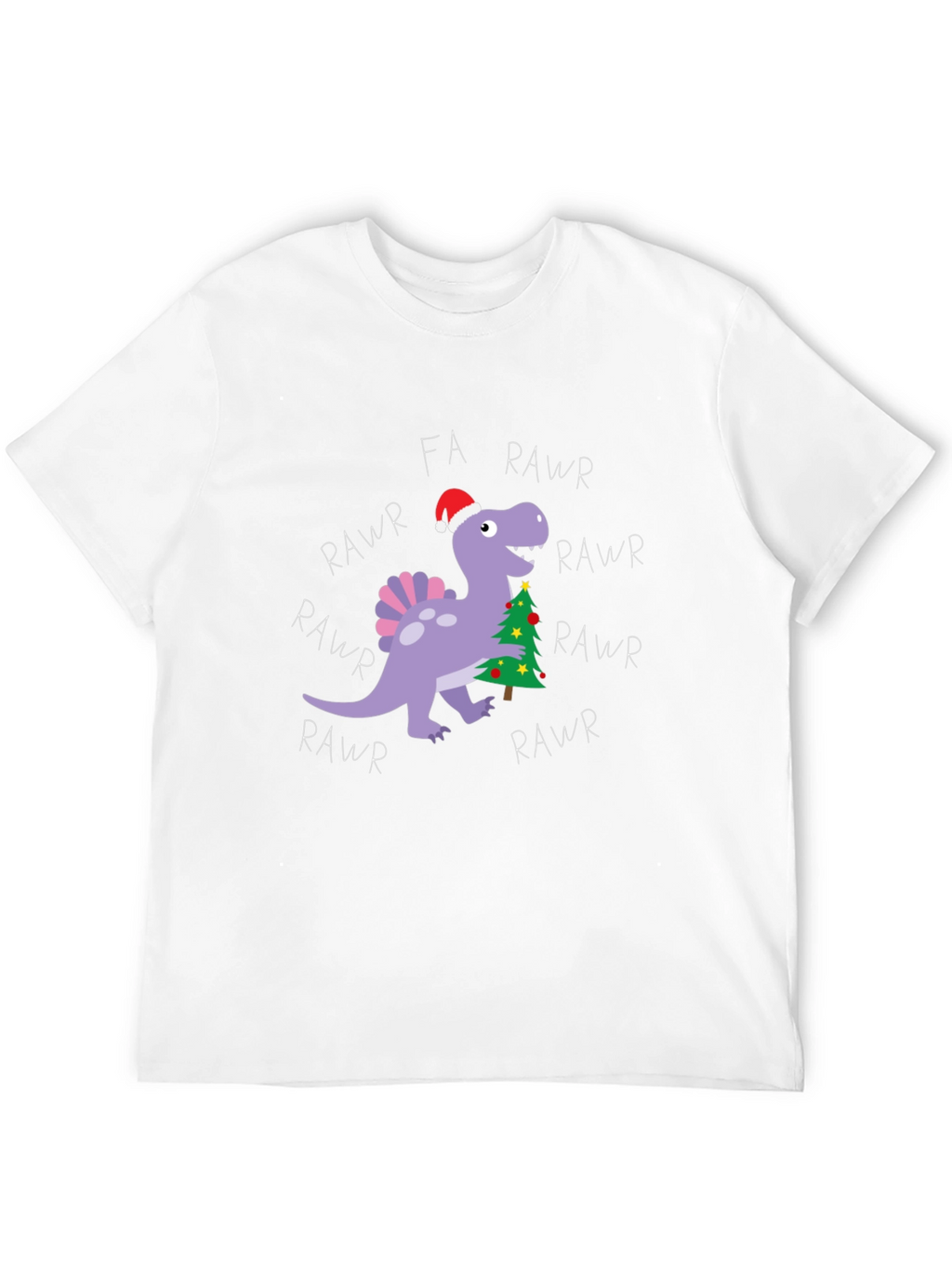 Fa Rawr Rawr Dinosaur Christmas T-Shirt