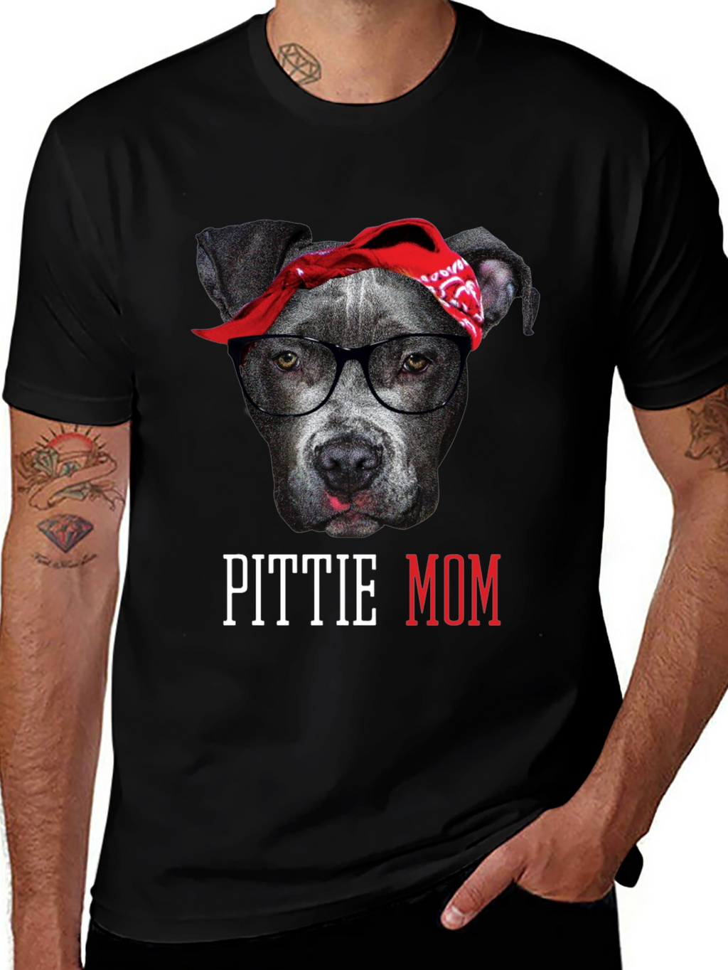 Pittie Mom T-Shirt - Dog Lover Tee