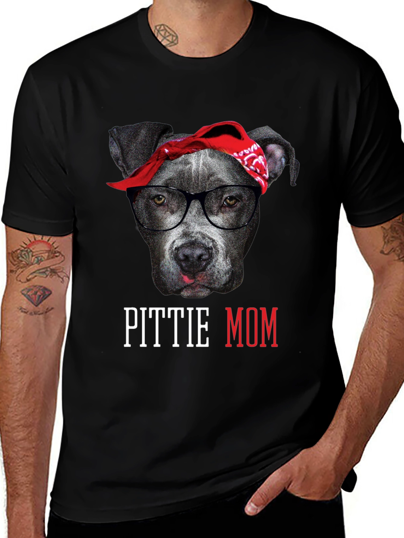 Pittie Mom T-Shirt - Dog Lover Tee