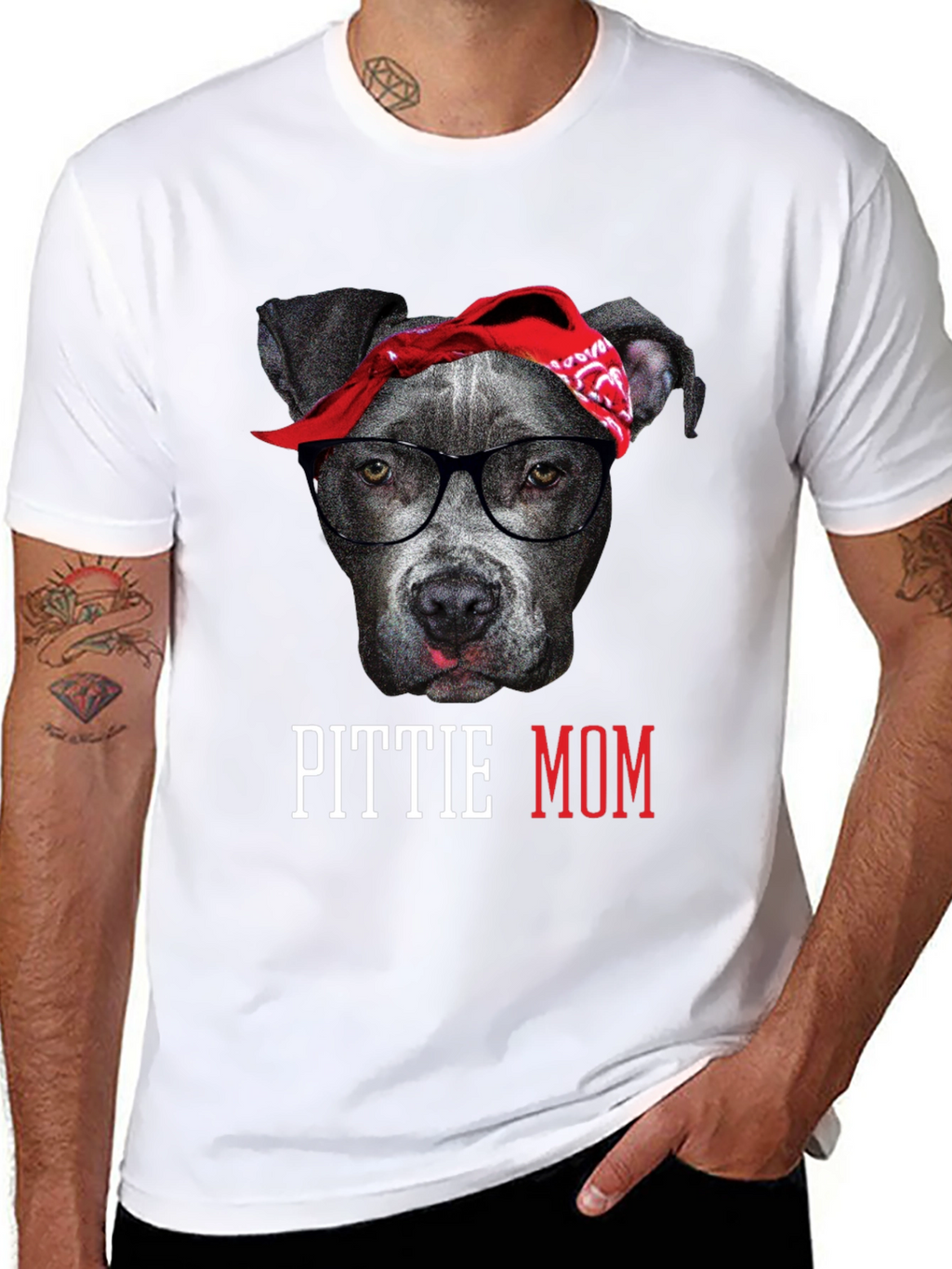 Pittie Mom T-Shirt - Dog Lover Tee