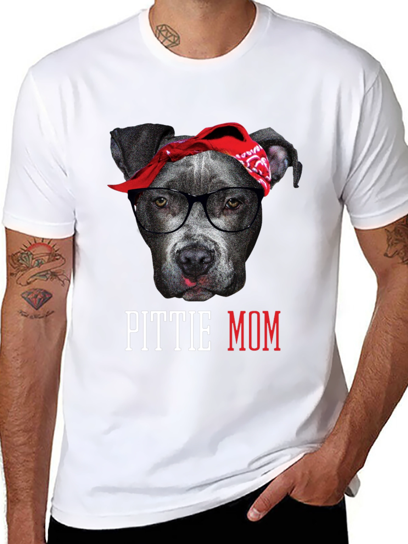Pittie Mom T-Shirt - Dog Lover Tee