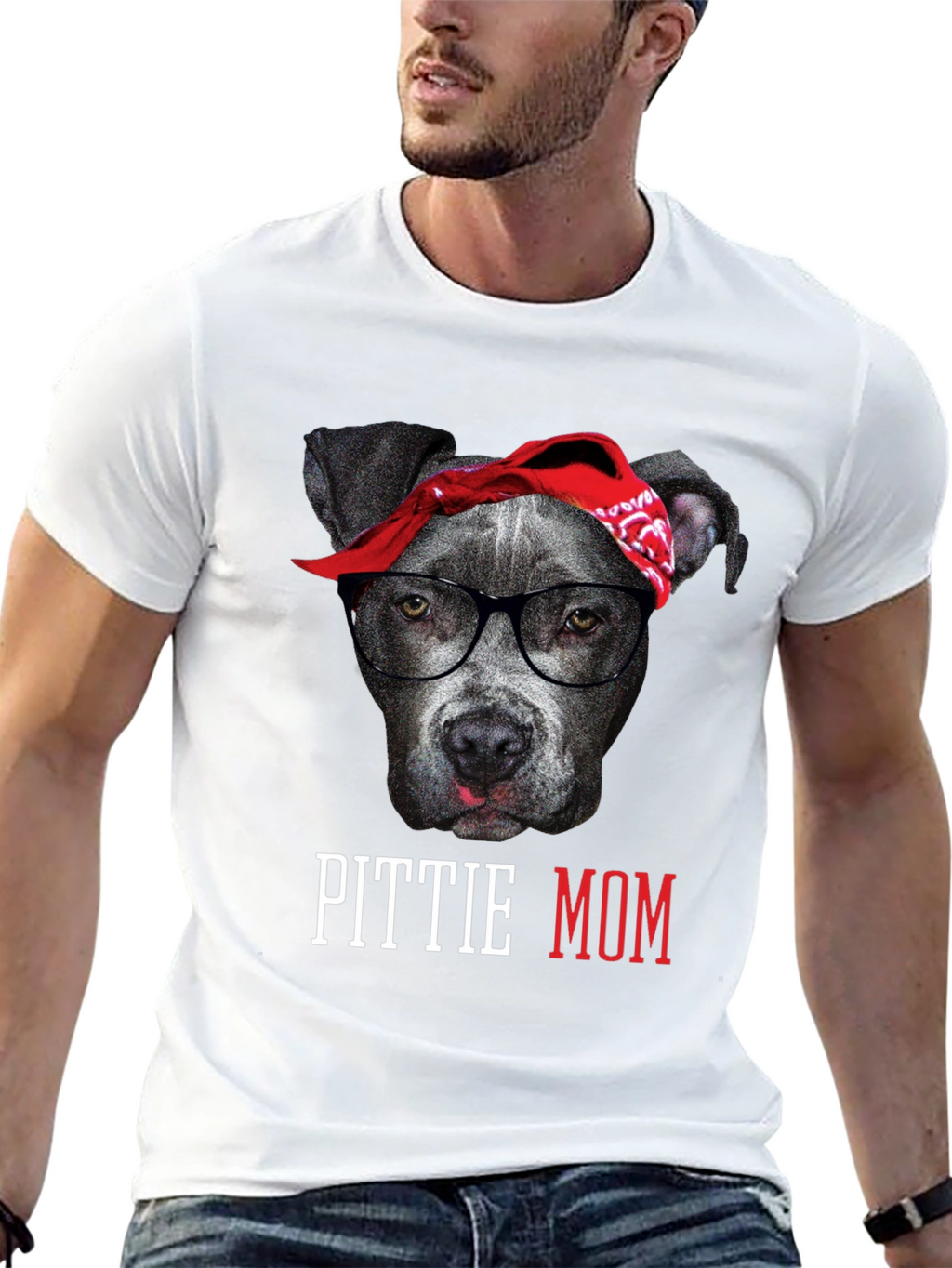 Pittie Mom T-Shirt - Dog Lover Tee