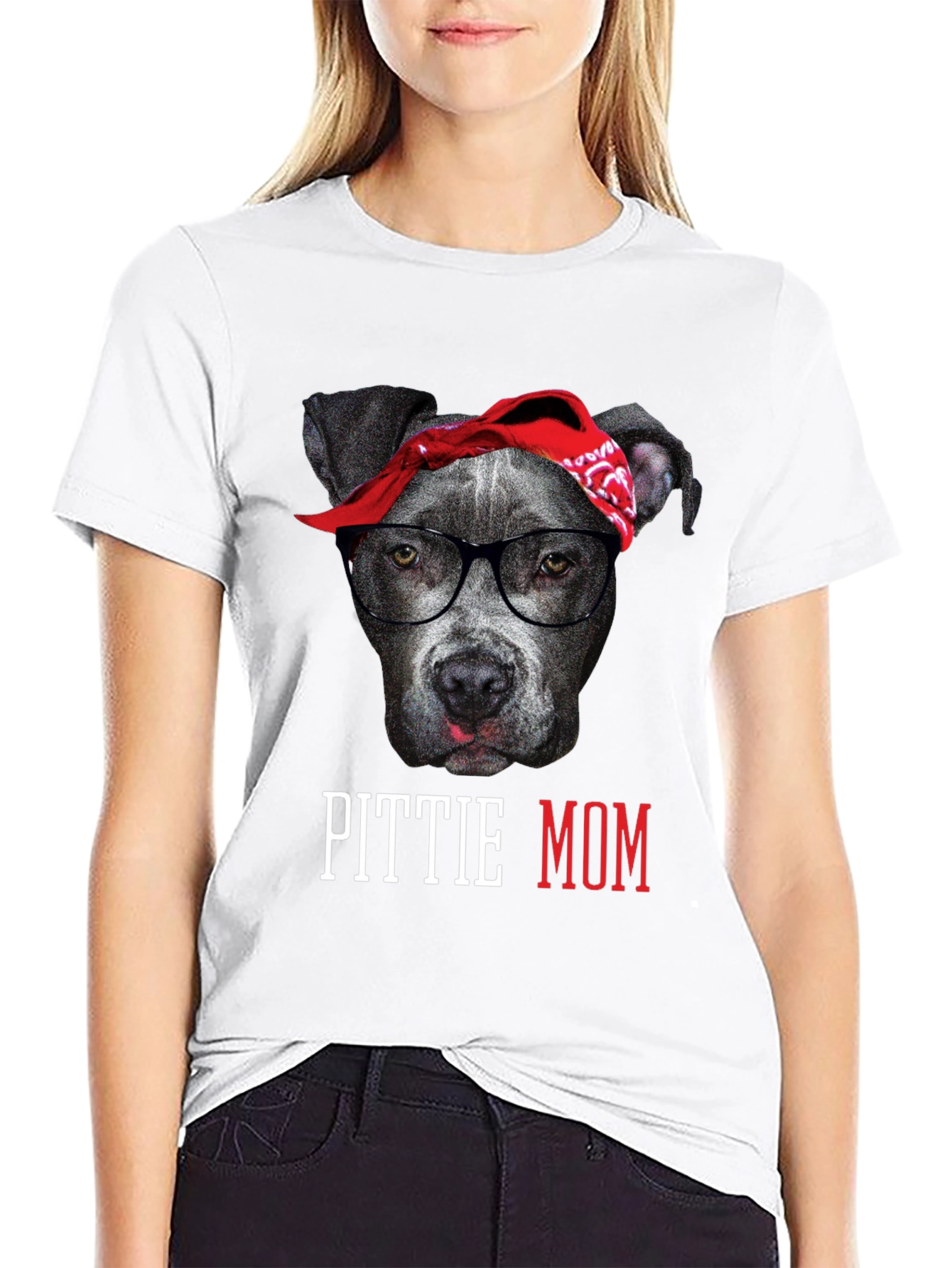 Pittie Mom T-Shirt - Dog Lover Tee