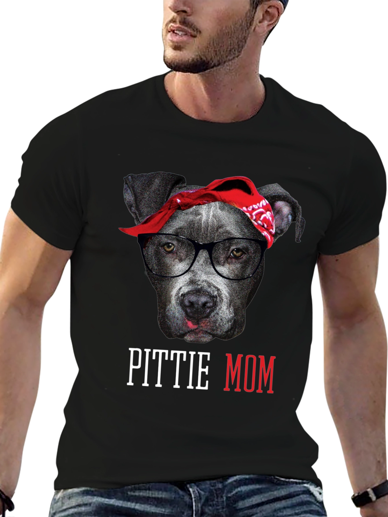 Pittie Mom T-Shirt - Dog Lover Tee