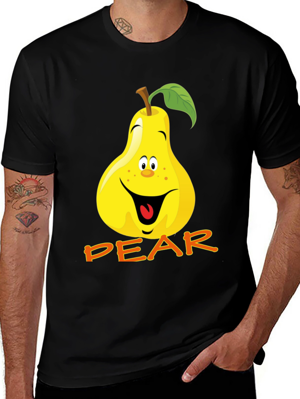 Funny Pear Cartoon T-Shirt
