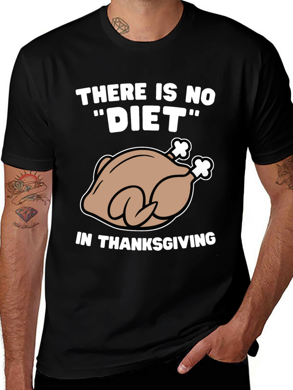 Thanksgiving Turkey Diet Humor T-Shirt