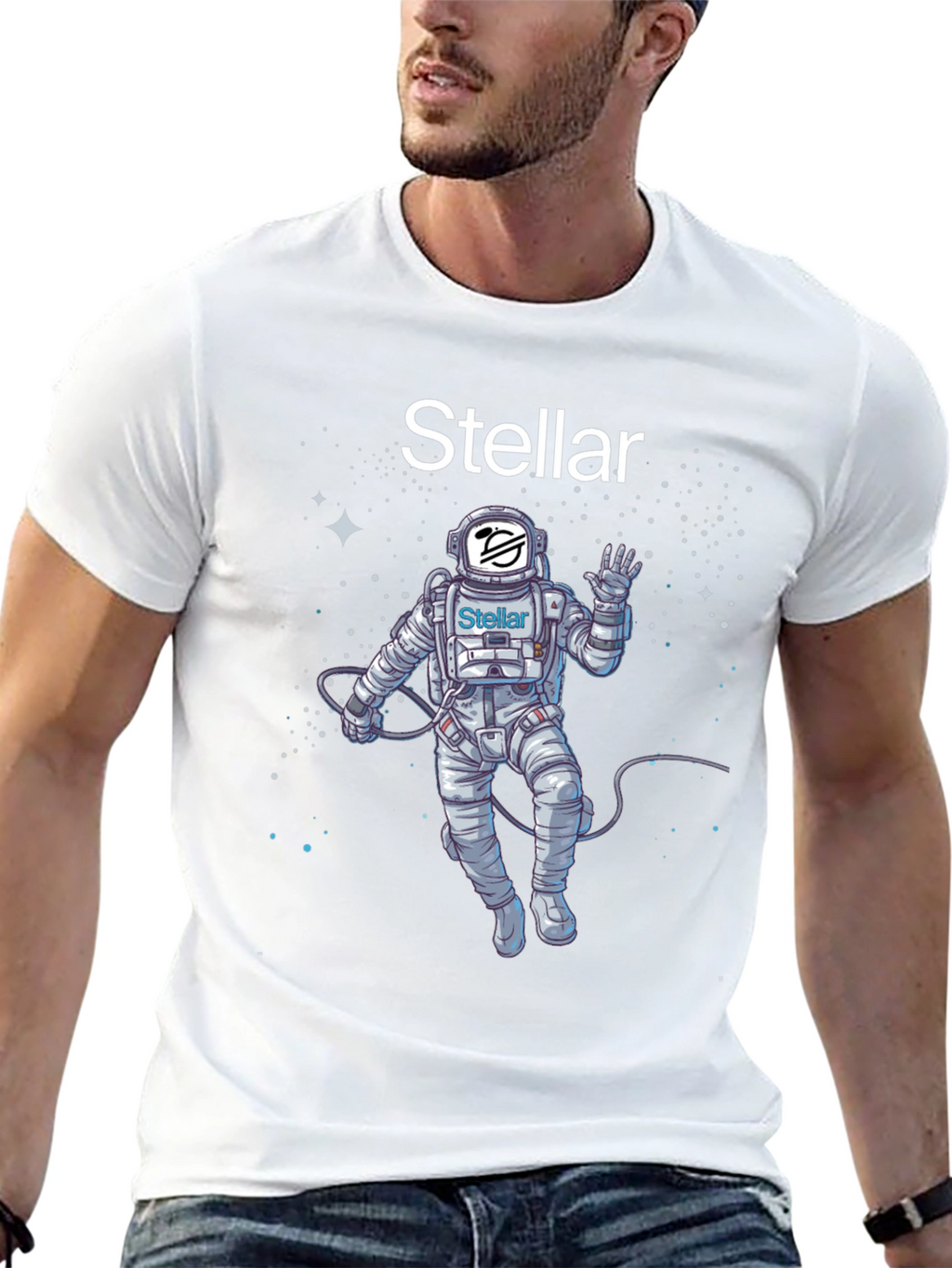 Stellar Astronaut T-Shirt - Space Crypto Tee