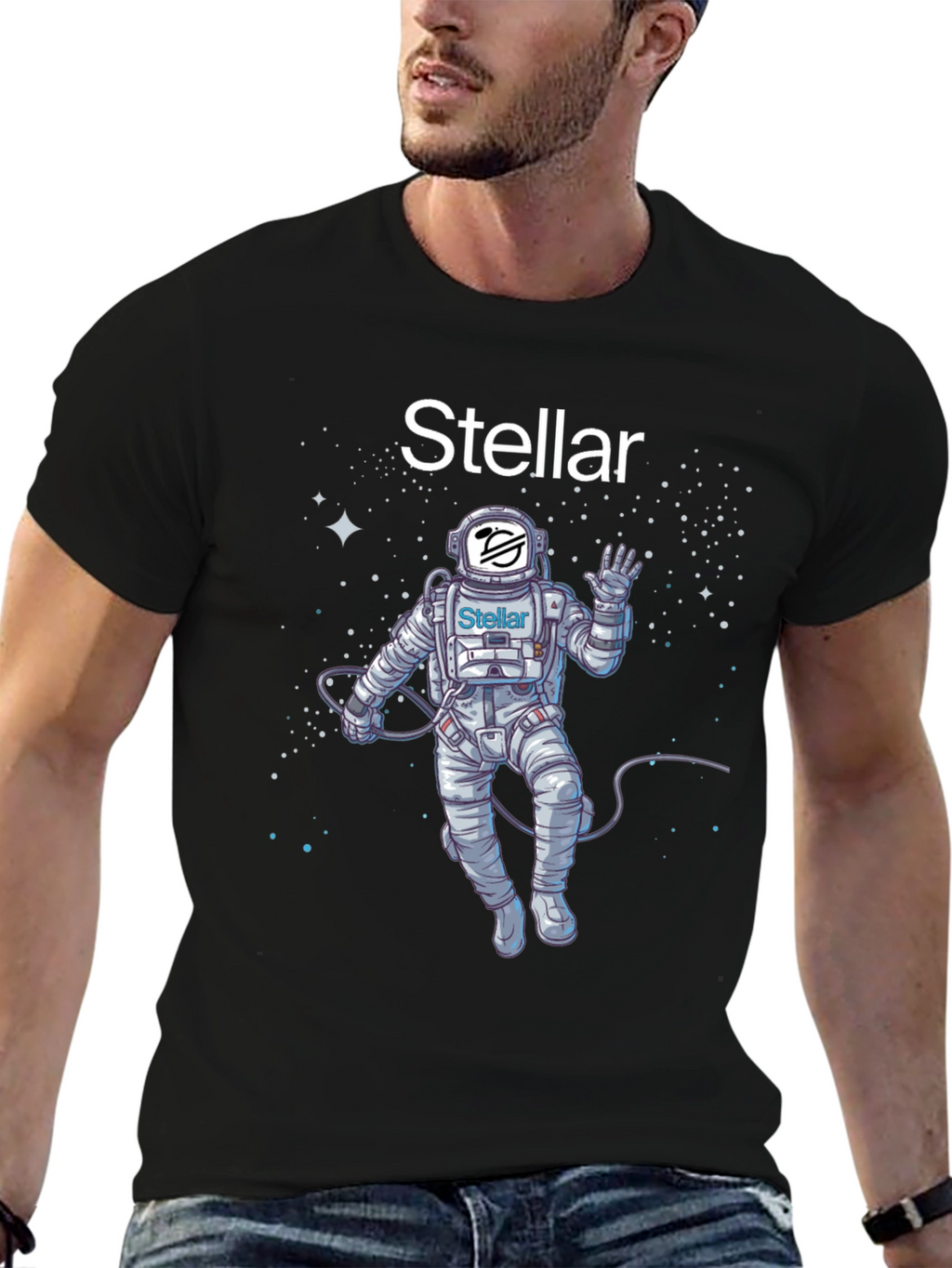 Stellar Astronaut T-Shirt - Space Crypto Tee