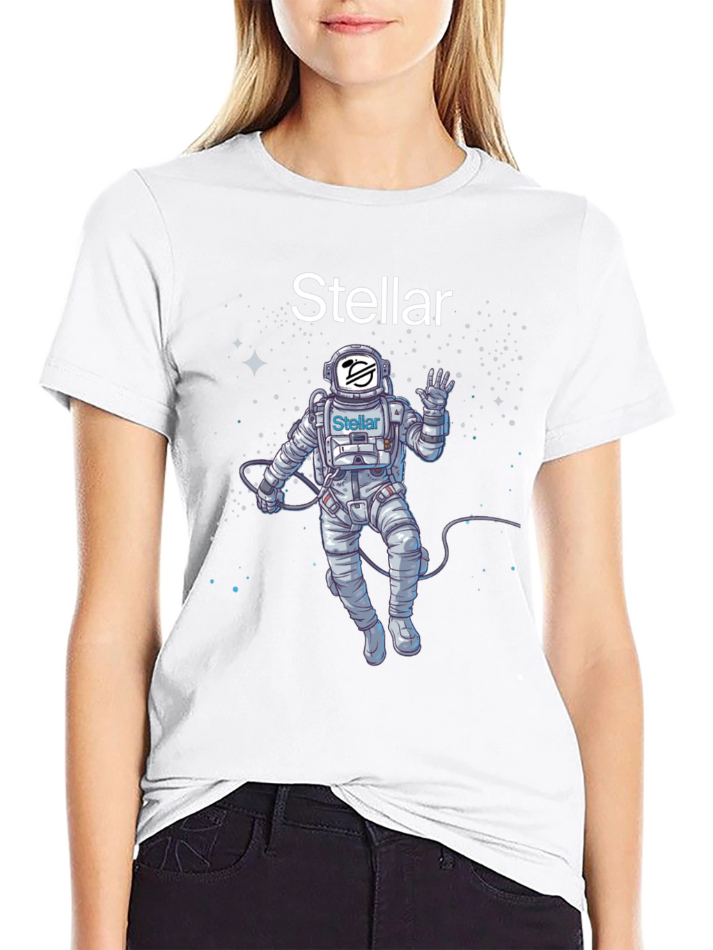 Stellar Astronaut T-Shirt - Space Crypto Tee
