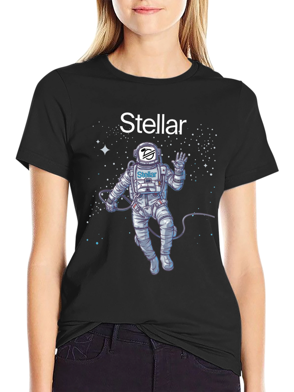 Stellar Astronaut T-Shirt - Space Crypto Tee