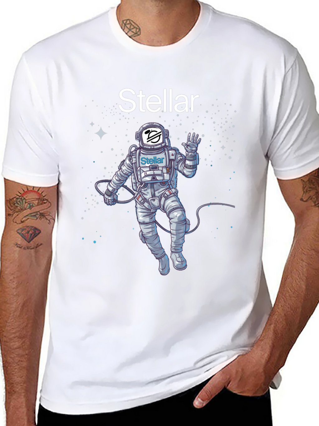Stellar Astronaut T-Shirt - Space Crypto Tee