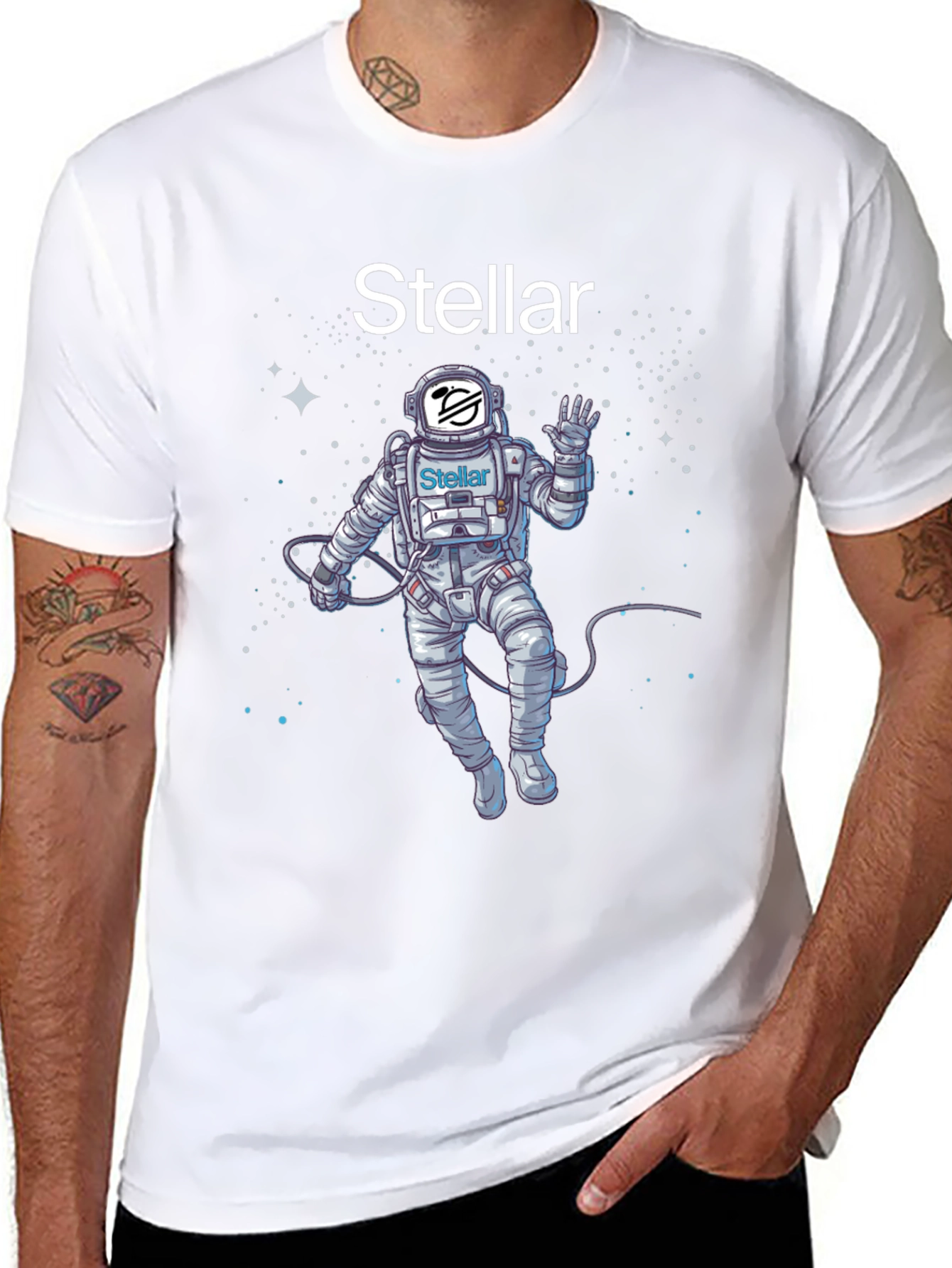 Stellar Astronaut T-Shirt - Space Crypto Tee