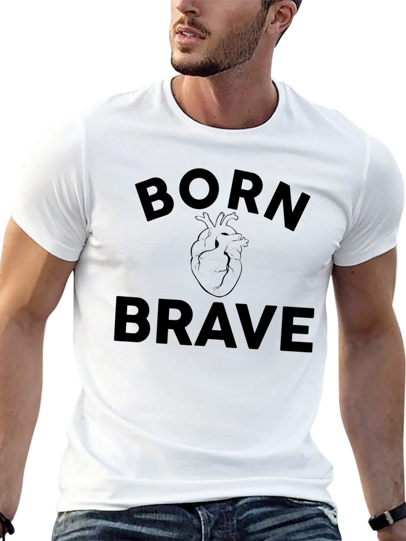 Born Brave Graphic Tee - Black