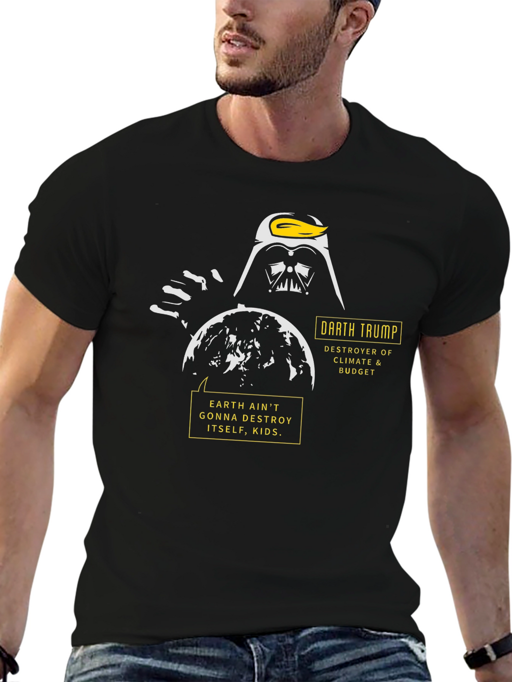 Darth Trump T-Shirt Political Climate Budget Humor Tee