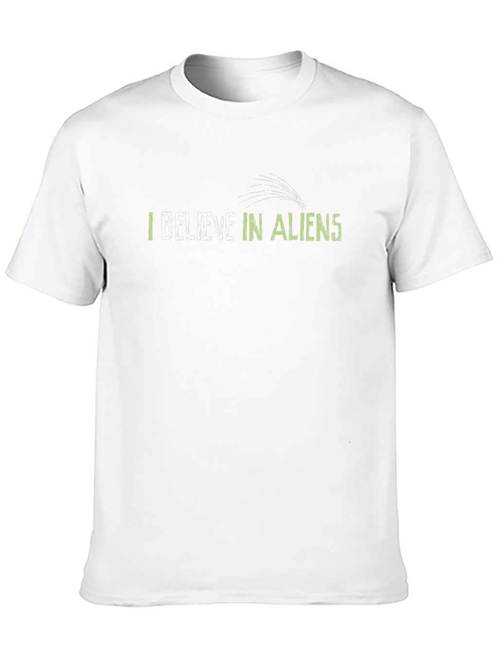 I Believe In Aliens Black Graphic Tee