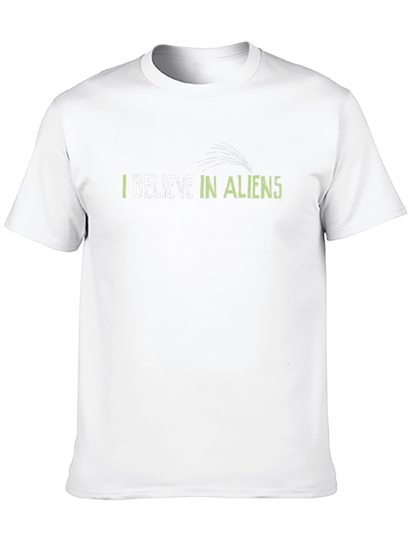 I Believe In Aliens Black Graphic Tee