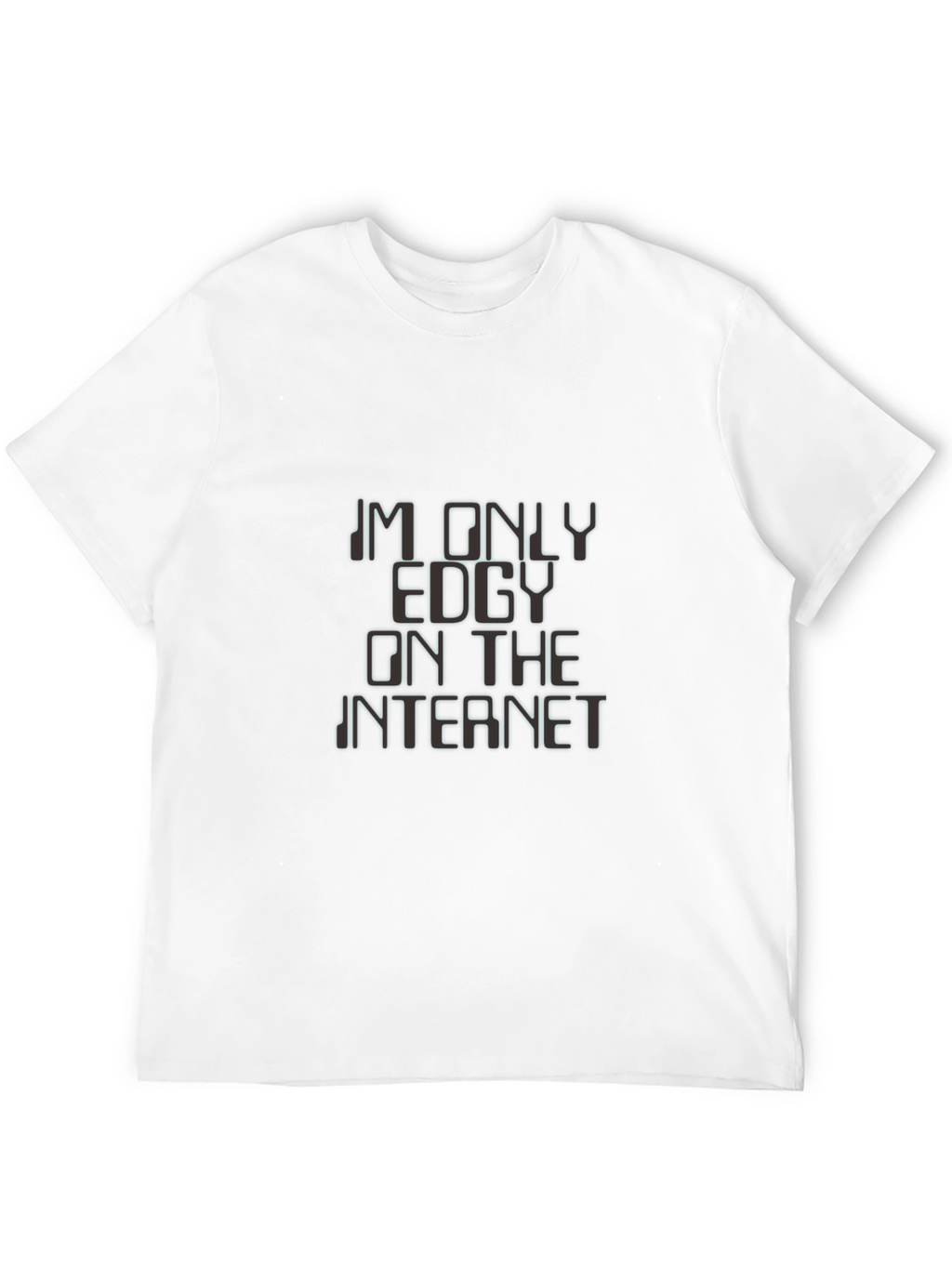 Edgy Internet T-Shirt - Black Graphic Tee