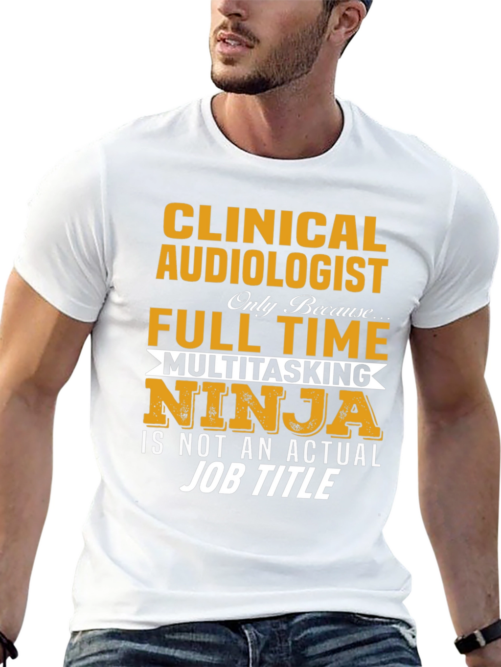 Clinical Audiologist Full Time Ninja T-Shirt