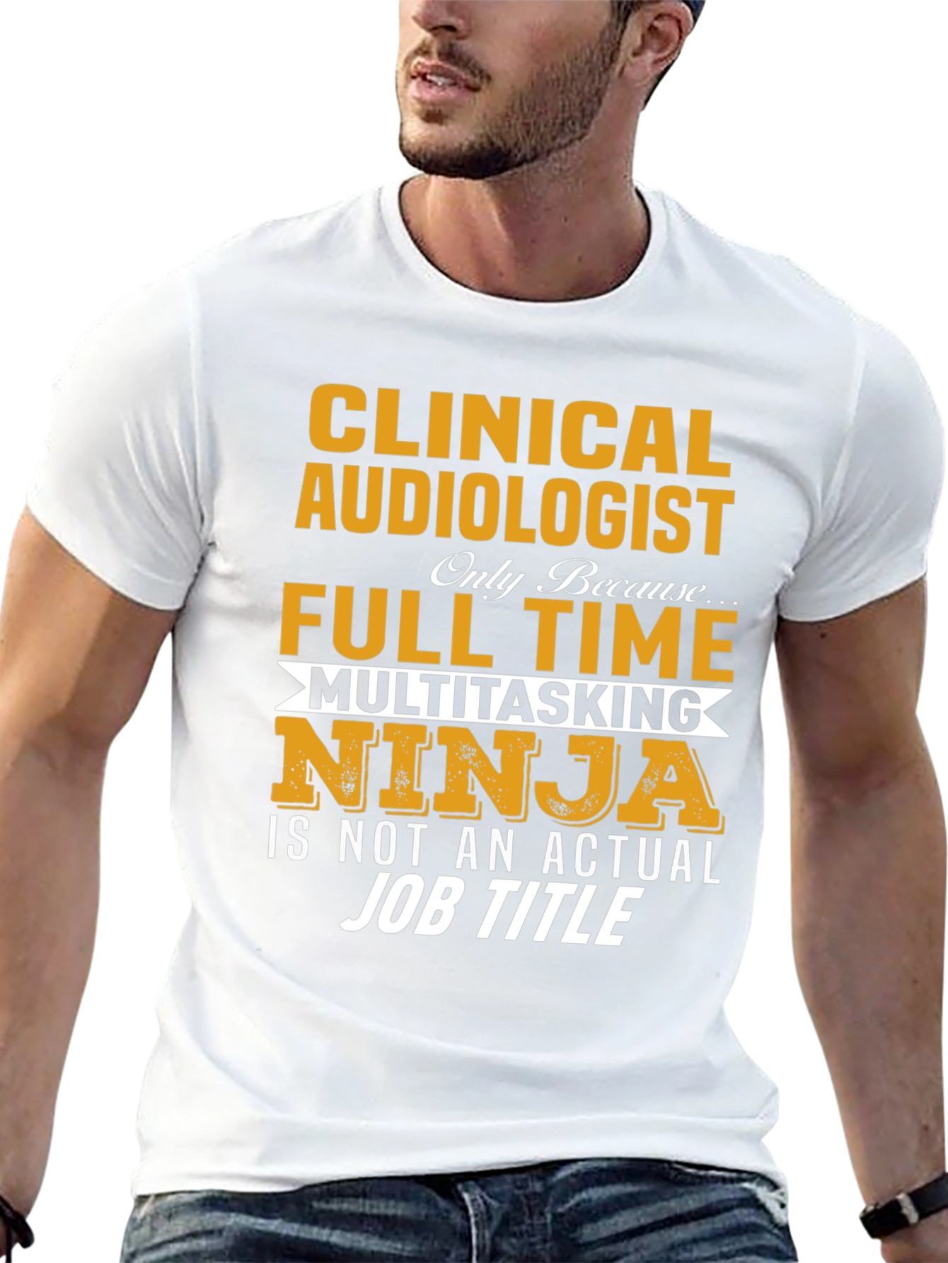 Clinical Audiologist Full Time Ninja T-Shirt
