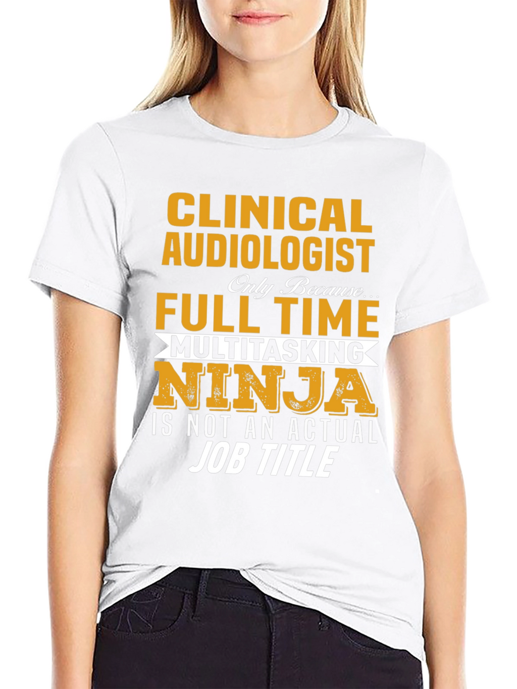 Clinical Audiologist Full Time Ninja T-Shirt