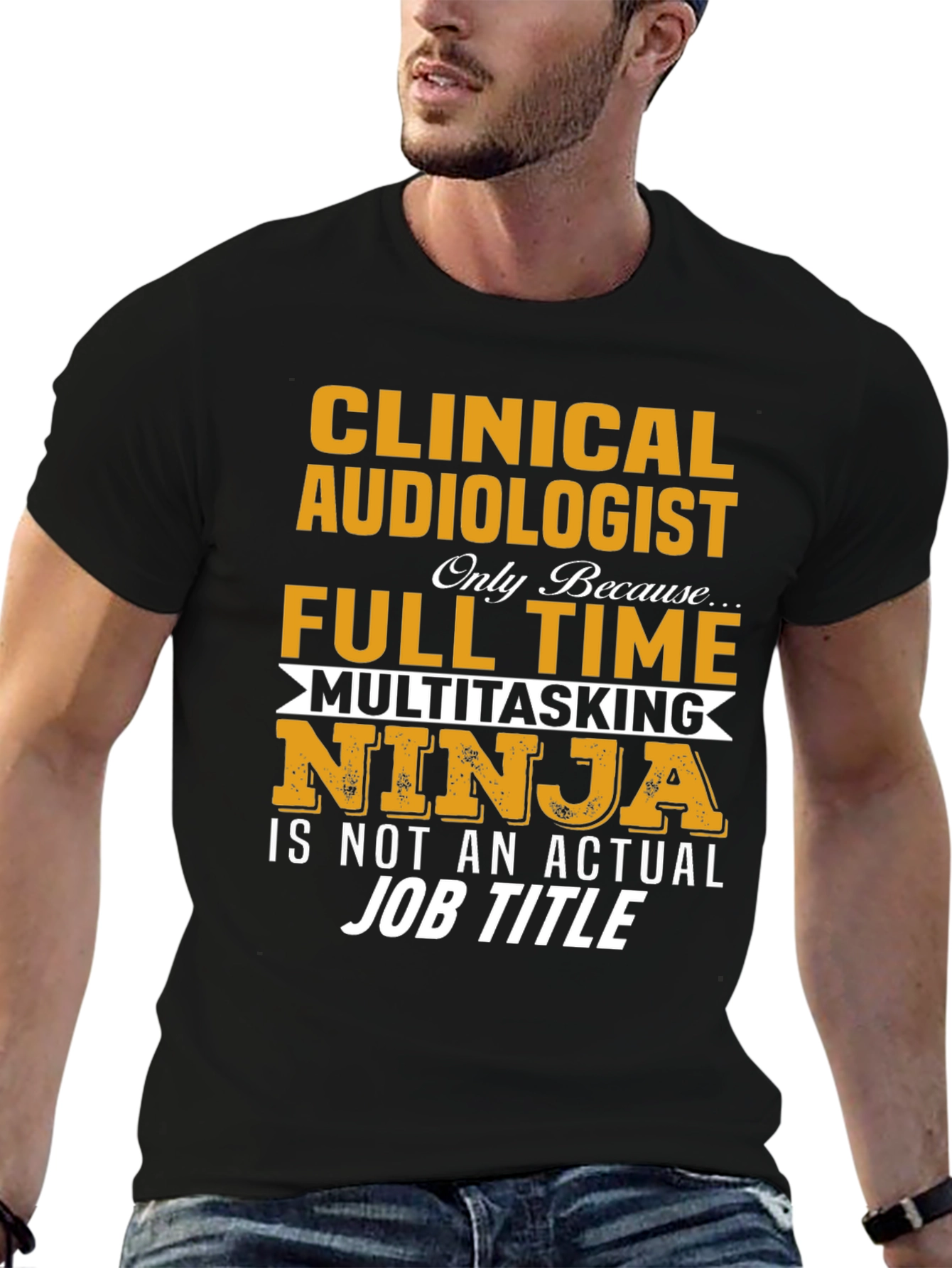 Clinical Audiologist Full Time Ninja T-Shirt