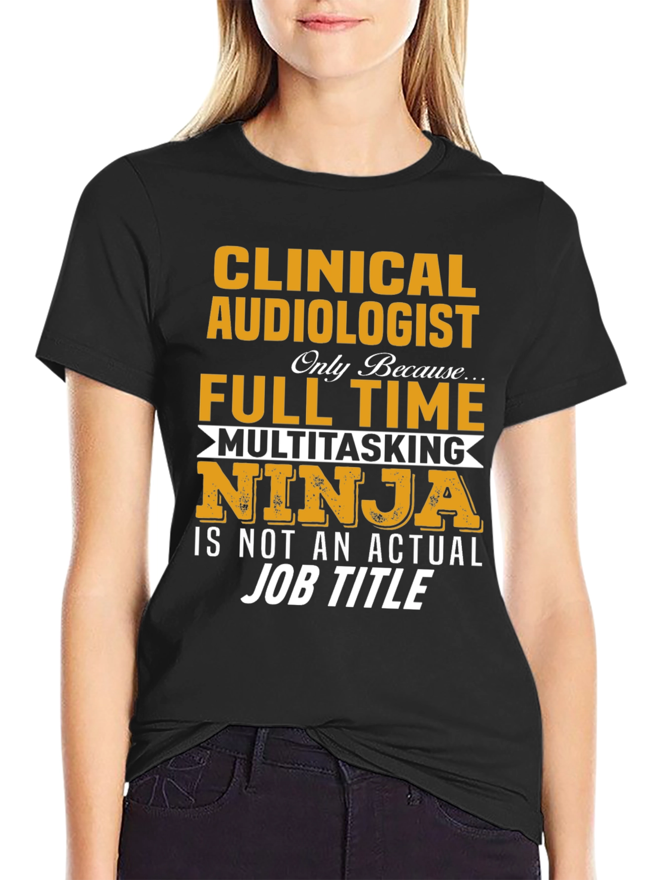 Clinical Audiologist Full Time Ninja T-Shirt